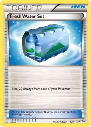 Fresh Water Set 129 - XY  Primal Clash Reverse Holofoil - Uncommon