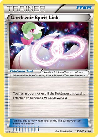 Gardevoir Spirit Link 130/160 - XY  Primal Clash Reverse Holofoil - Uncommon