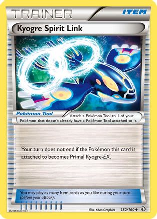 Kyogre Spirit Link 132/160 - XY  Primal Clash Normal - Uncommon