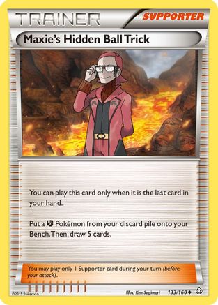 Maxie's Hidden Ball Trick 133/160 - XY  Primal Clash Normal - Uncommon