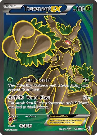 Trevenant EX (145 Full Art) 145 - XY  Primal Clash Holofoil - Ultra Rare