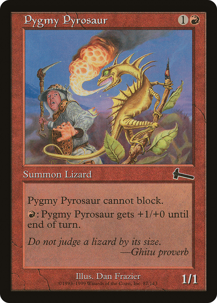 Pygmy Pyrosaur (ULG-087) - Urza's Legacy Foil