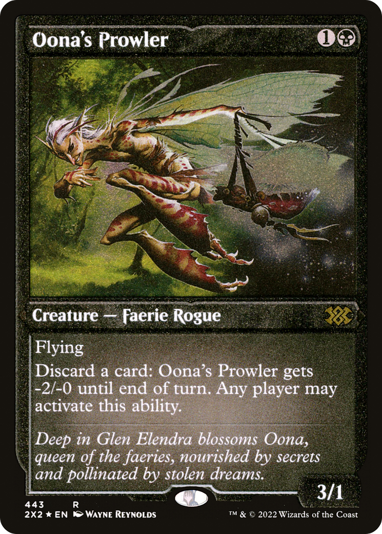 Oona's Prowler (2X2-443) - Double Masters 2022 Etched Foil