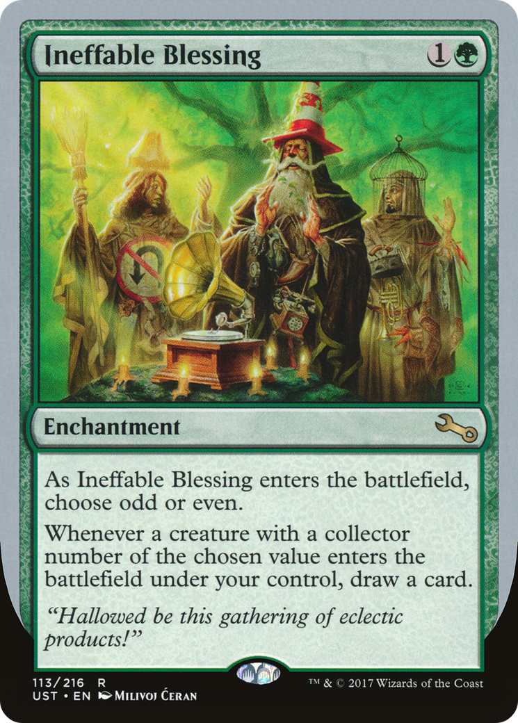 Ineffable Blessing (E) (UST-113E) - Unstable Foil