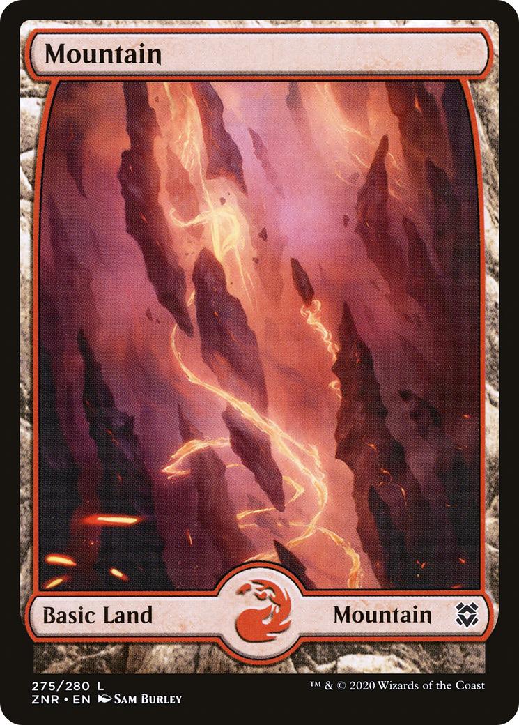 Mountain (ZNR-275) - Zendikar Rising: (Full Art)