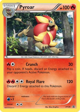 Pyroar XY26/211 - XY Black Star Promos Holofoil