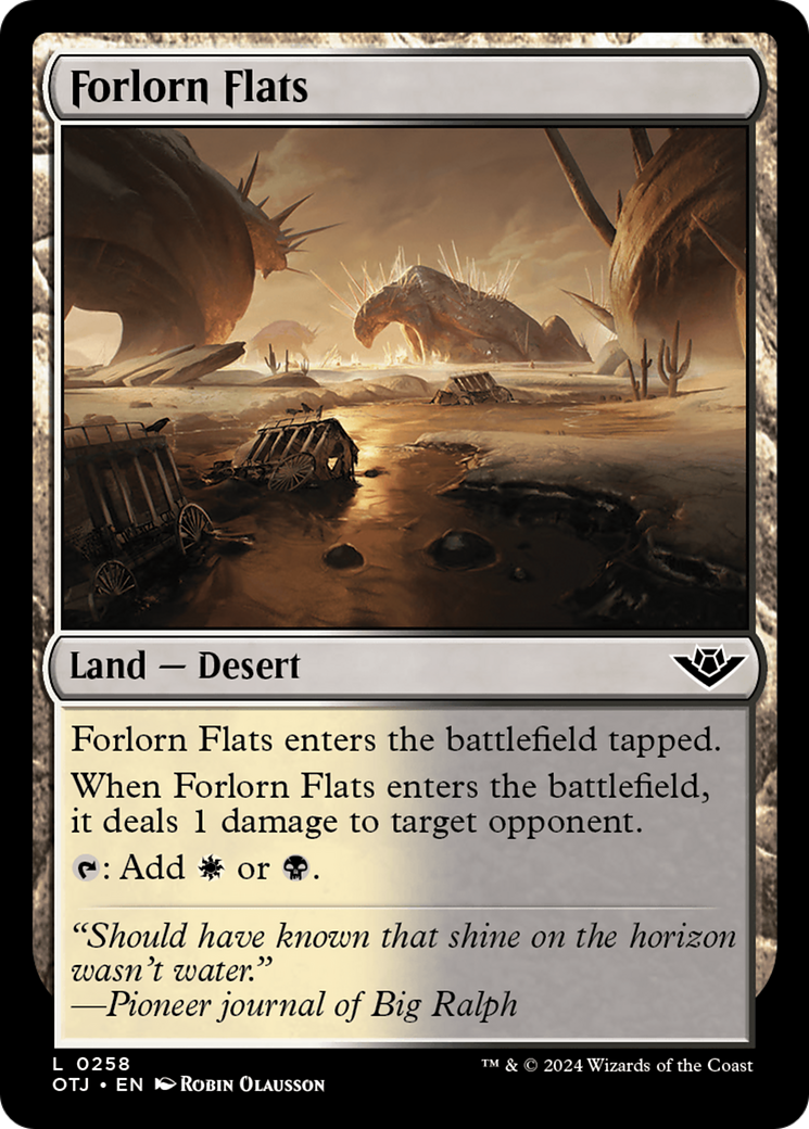 Forlorn Flats (OTJ-258) - Outlaws of Thunder Junction Foil