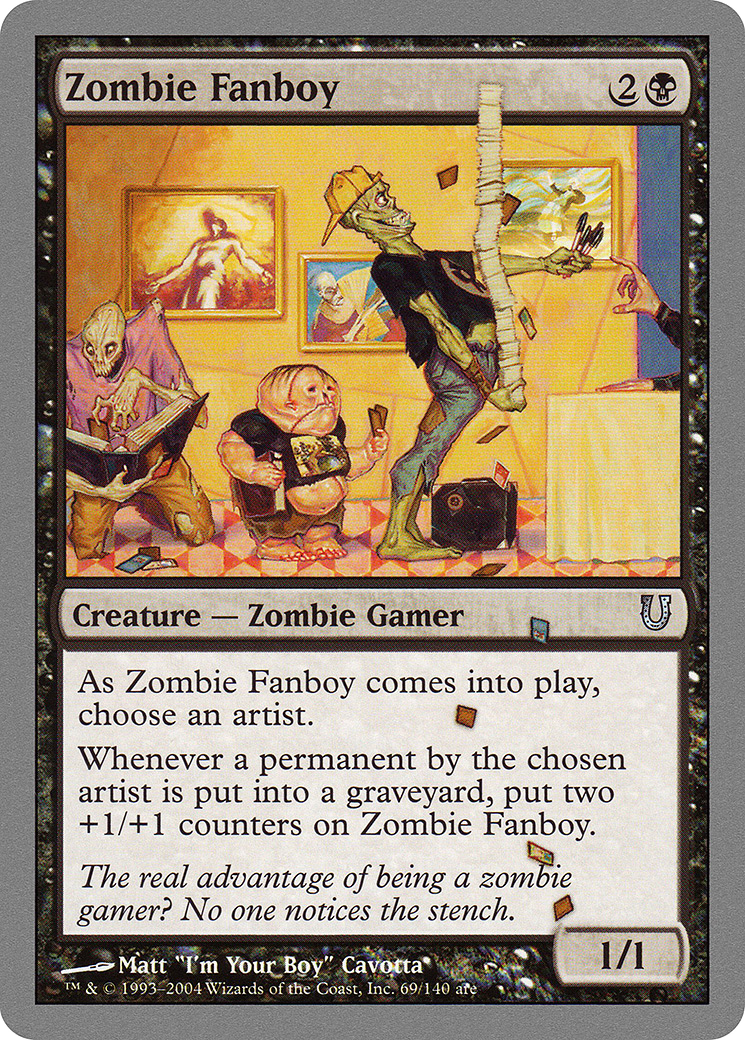 Zombie Fanboy (UNH-069) - Unhinged Foil