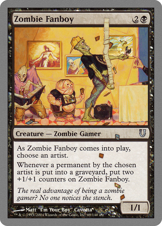 Zombie Fanboy (UNH-069) - Unhinged Foil