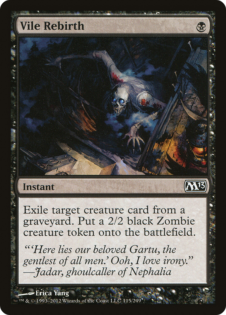 Vile Rebirth  (M13-115) - Magic 2013 Foil
