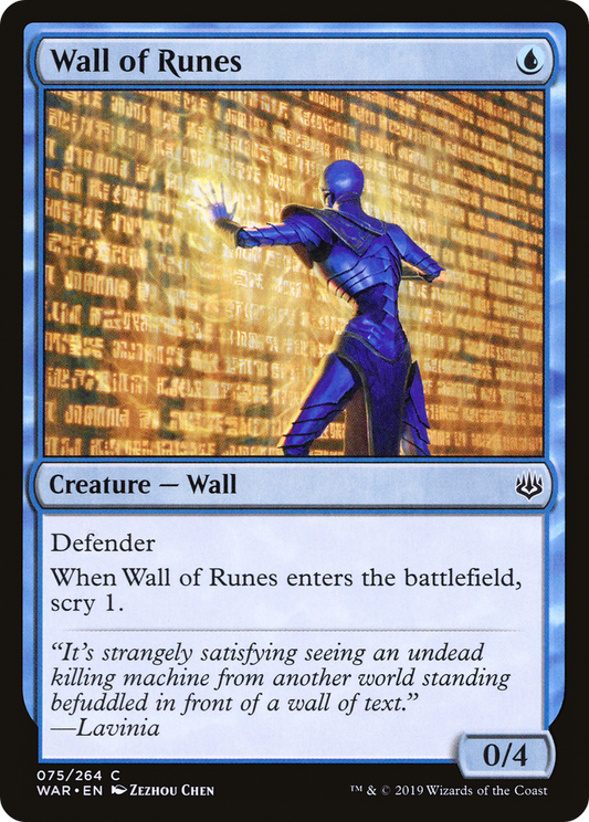 Wall of Runes (WAR-075) - War of the Spark