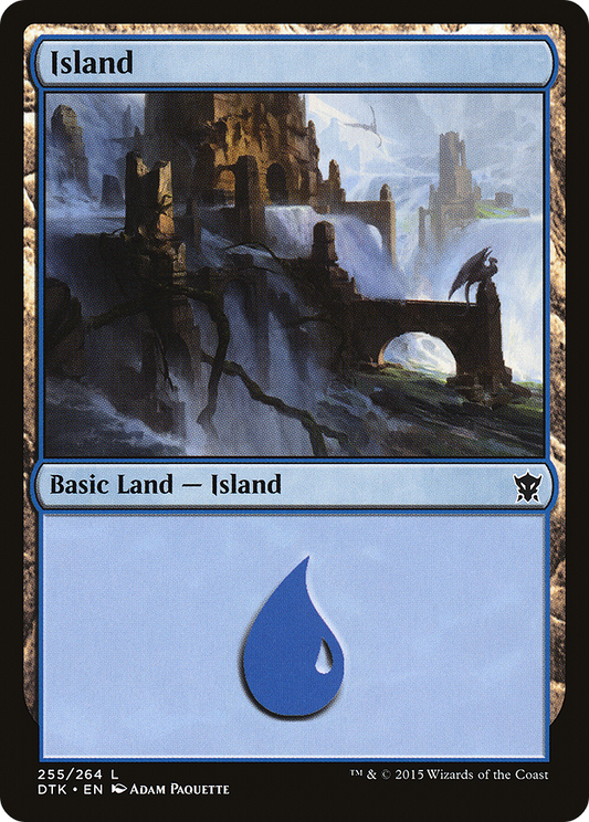 Island (DTK-255) - Dragons of Tarkir Foil