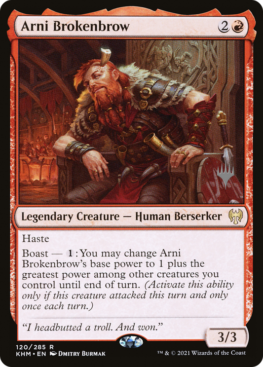Arni Brokenbrow (PPKHM-120) - Kaldheim Promos Foil (Promo Pack)