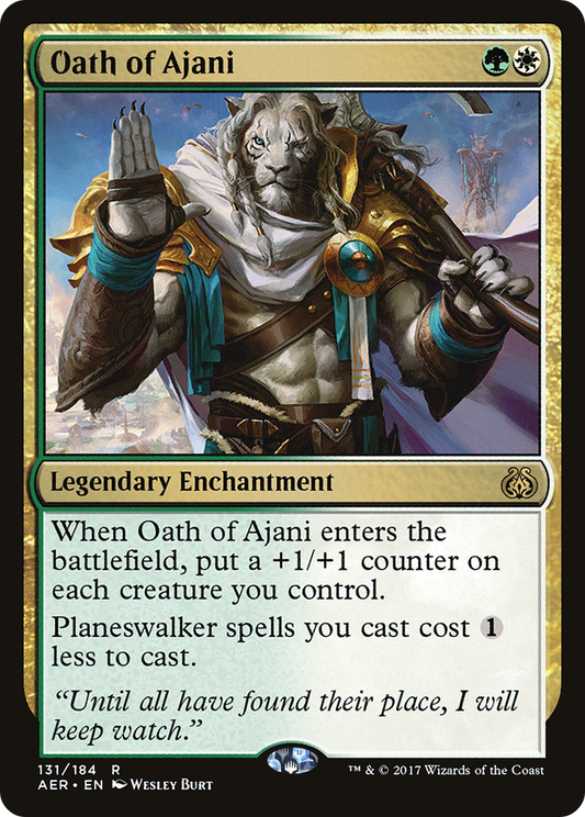 Oath of Ajani (AER-131) - Aether Revolt Foil