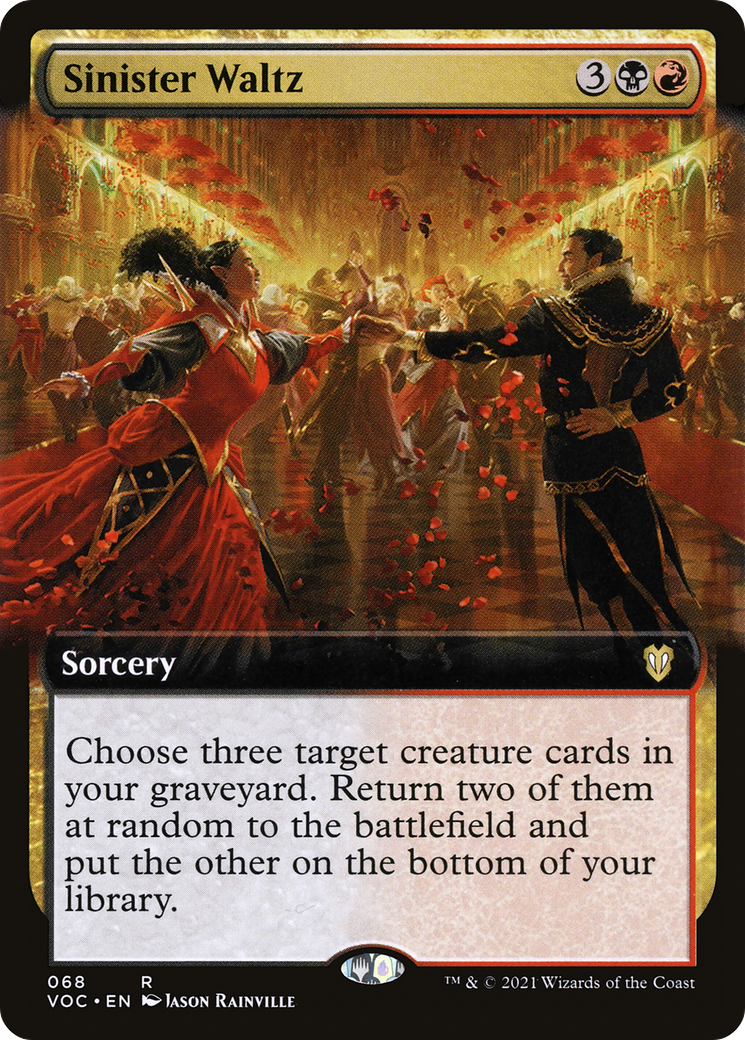 Sinister Waltz (VOC-068) - Crimson Vow Commander: (Extended Art)