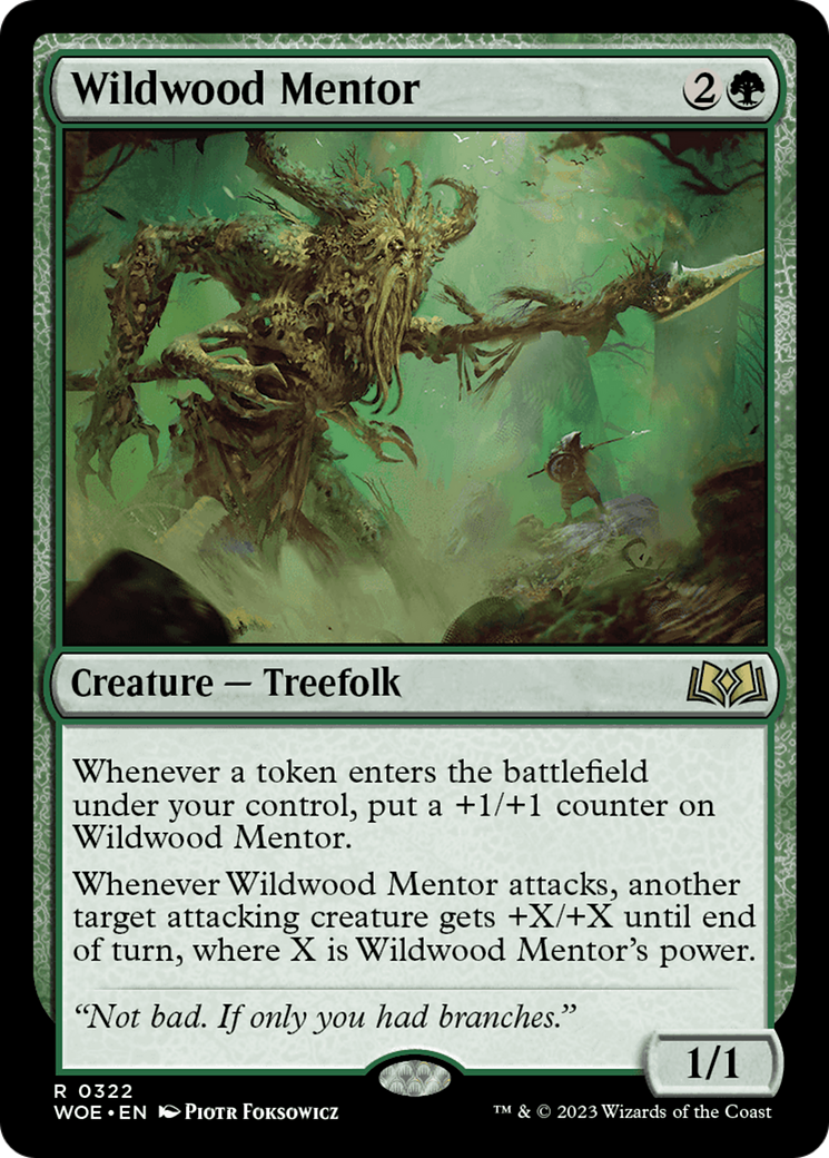 Wildwood Mentor  (WOE-322) - Wilds of Eldraine Foil