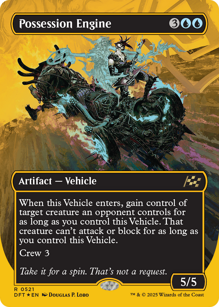 Possession Engine  (Borderless)(DFT-521) - Aetherdrift Foil