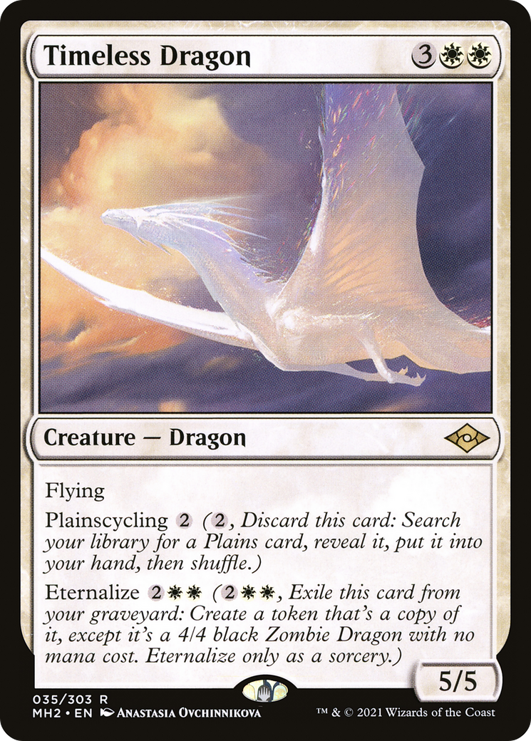 Timeless Dragon (MH2-035) - Modern Horizons 2 Foil