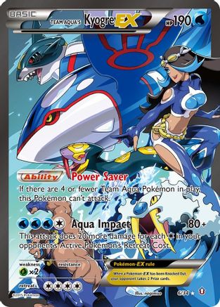 Team Aqua's Kyogre EX 006/34 - Double Crisis Holofoil - Ultra Rare