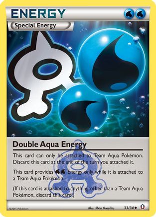 Double Aqua Energy 33/34 - Double Crisis Reverse Holofoil