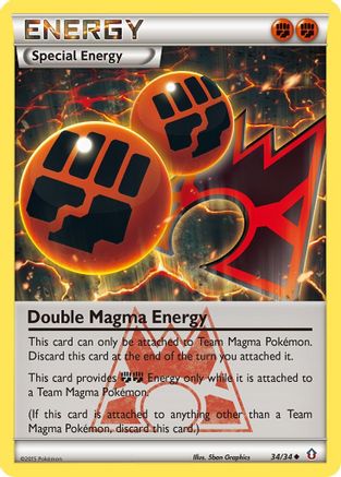 Double Magma Energy - 034/34 - Double Crisis Reverse Holofoil