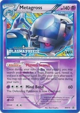 Metagross (Team Plasma) (Prerelease) [Staff] (BW75) - Black and White Promos Holofoil - Promo
