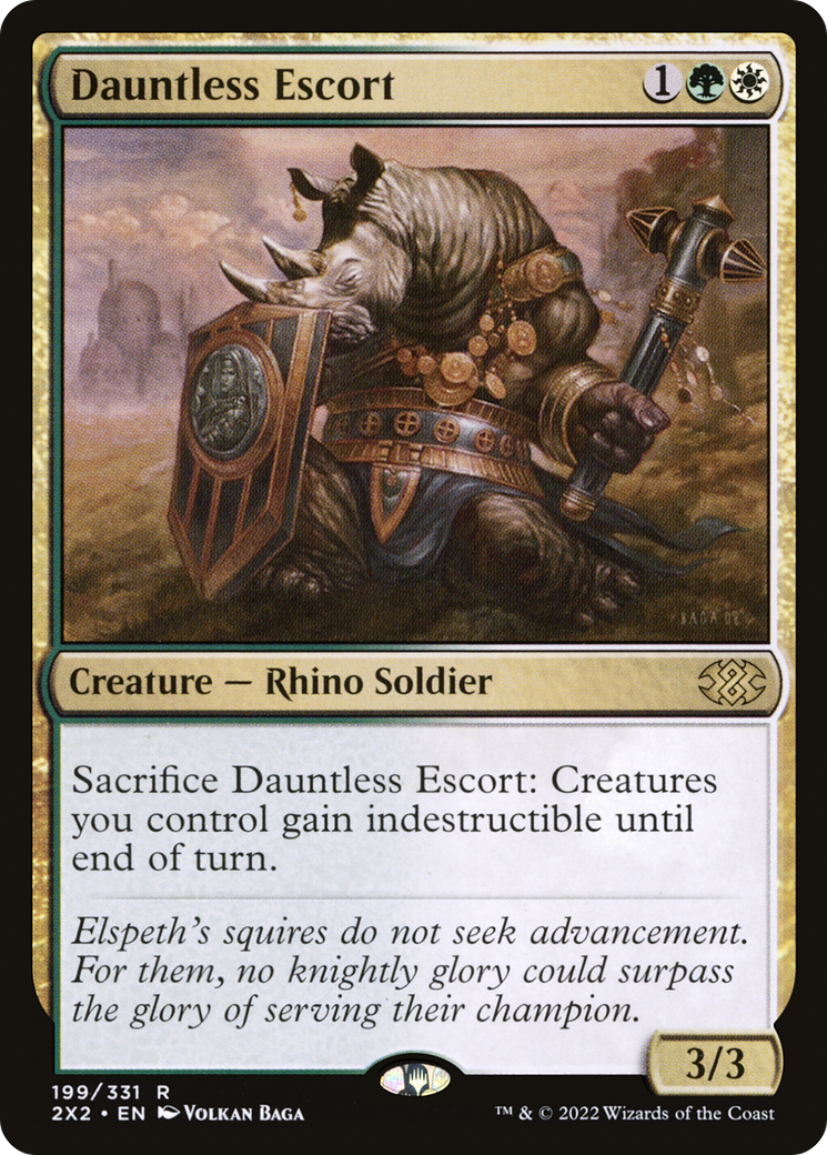 Dauntless Escort (2X2-199) - Double Masters 2022 Foil