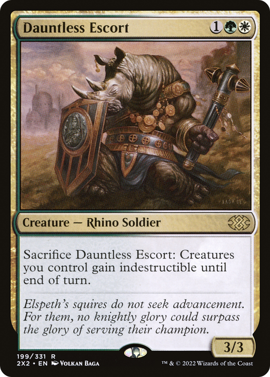 Dauntless Escort (2X2-199) - Double Masters 2022 Foil