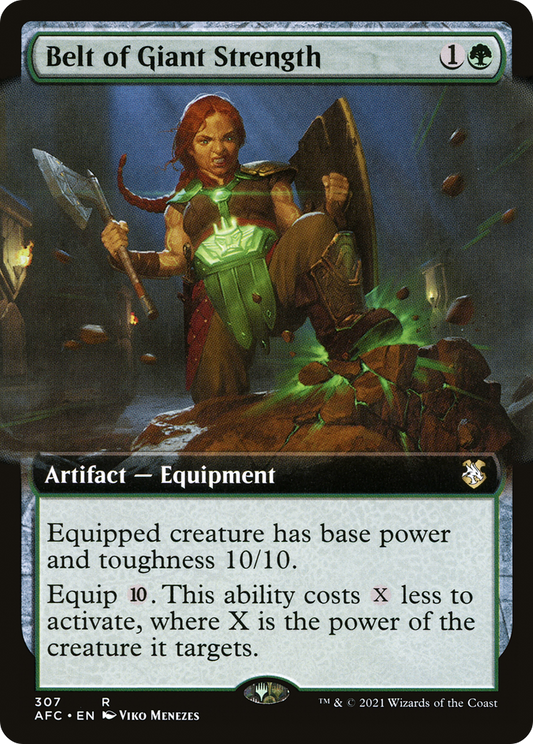 Belt of Giant Strength (AFC-307) - Forgotten Realms Commander: (Extended Art)