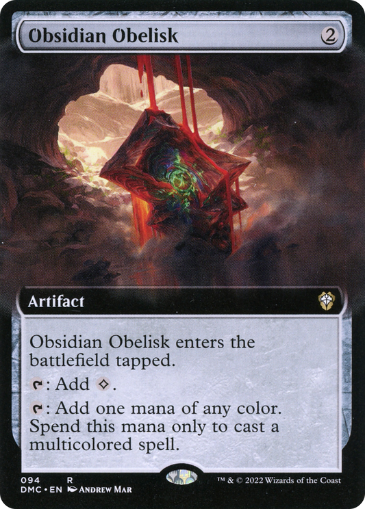 Obsidian Obelisk (DMC-094) - Dominaria United Commander: (Extended Art)