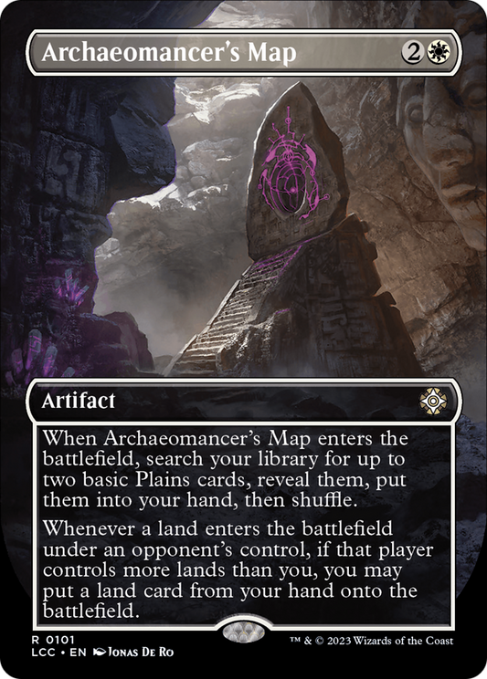 Archaeomancer's Map (Borderless) (LCC-101) - The Lost Caverns of Ixalan Commander (Borderless) Foil