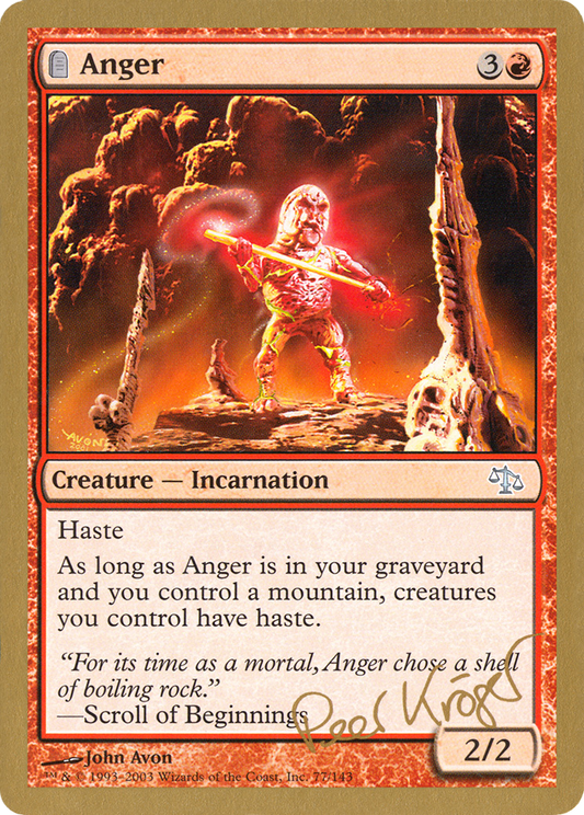 Anger (WC03-PK77) - World Championship Decks 2003