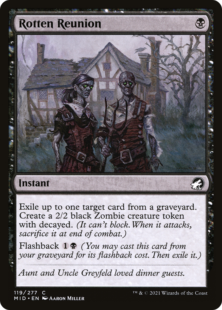 Rotten Reunion (MID-119) - Innistrad: Midnight Hunt Foil