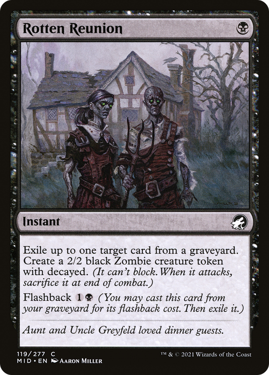 Rotten Reunion (MID-119) - Innistrad: Midnight Hunt Foil