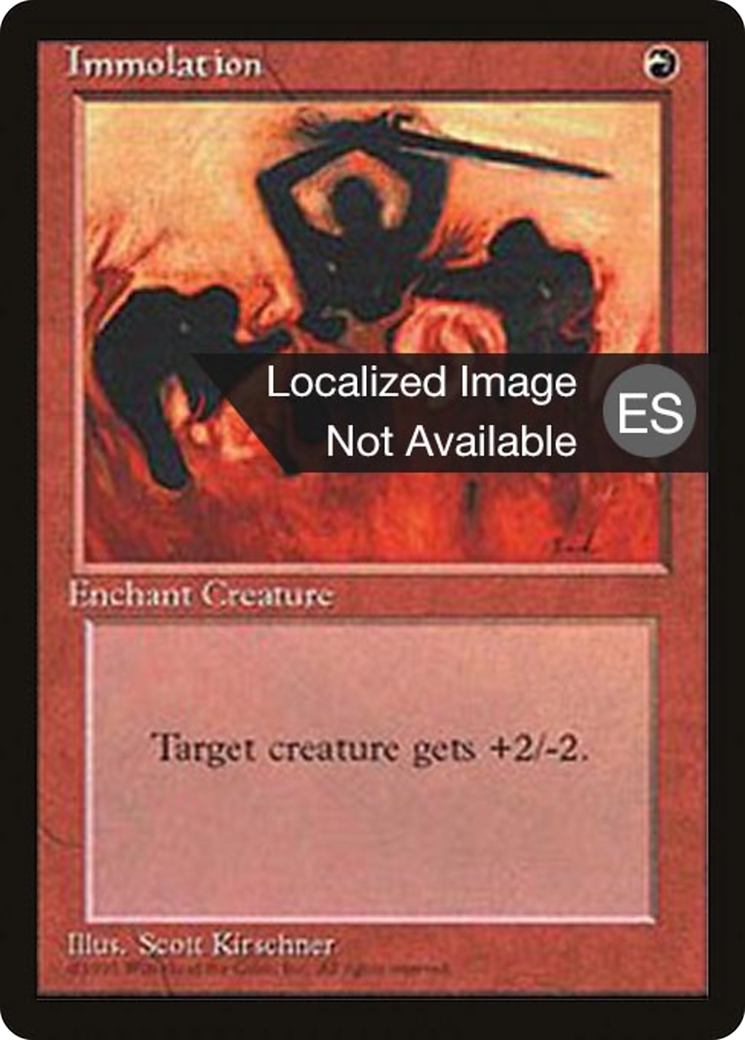 Immolation (4BB-204) - Fourth Edition Foreign Black Border