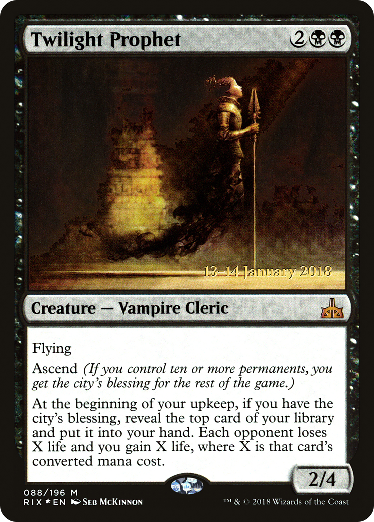 Twilight Prophet (PRE-88S) - Rivals of Ixalan Promos (Prerelease) Foil
