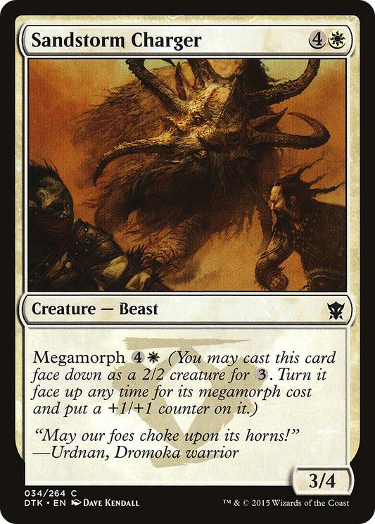 Sandstorm Charger (DTK-034) - Dragons of Tarkir