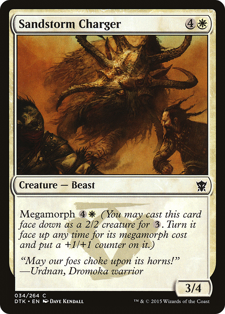 Sandstorm Charger (DTK-034) - Dragons of Tarkir Foil