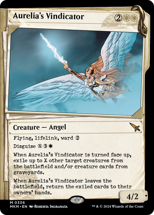 Aurelia's Vindicator (MKM-336) - Murders at Karlov Manor: (Showcase) Foil