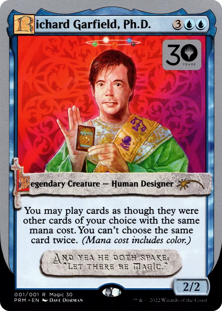 Richard Garfield, Ph.D. (P30M-01★) - 30th Anniversary Misc Promos