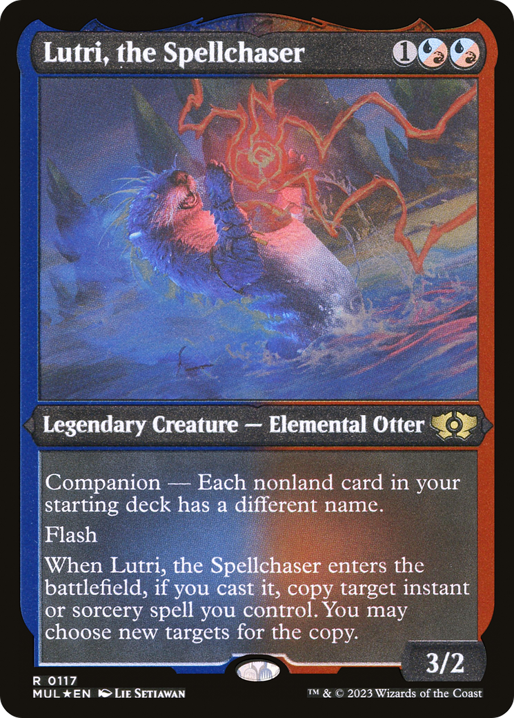 Lutri, the Spellchaser (MUL-117) - Multiverse Legends: (companion) Etched Foil