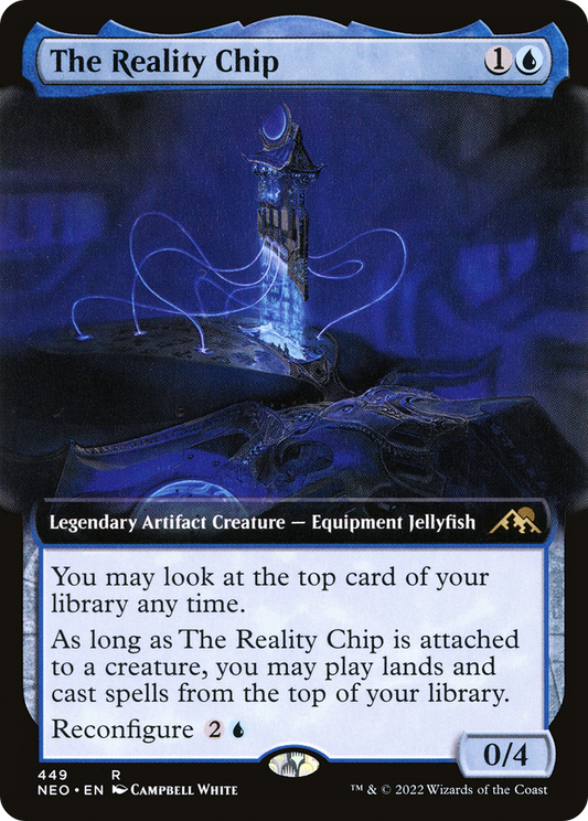 The Reality Chip (NEO-449) - Kamigawa: Neon Dynasty: (Extended Art) Foil