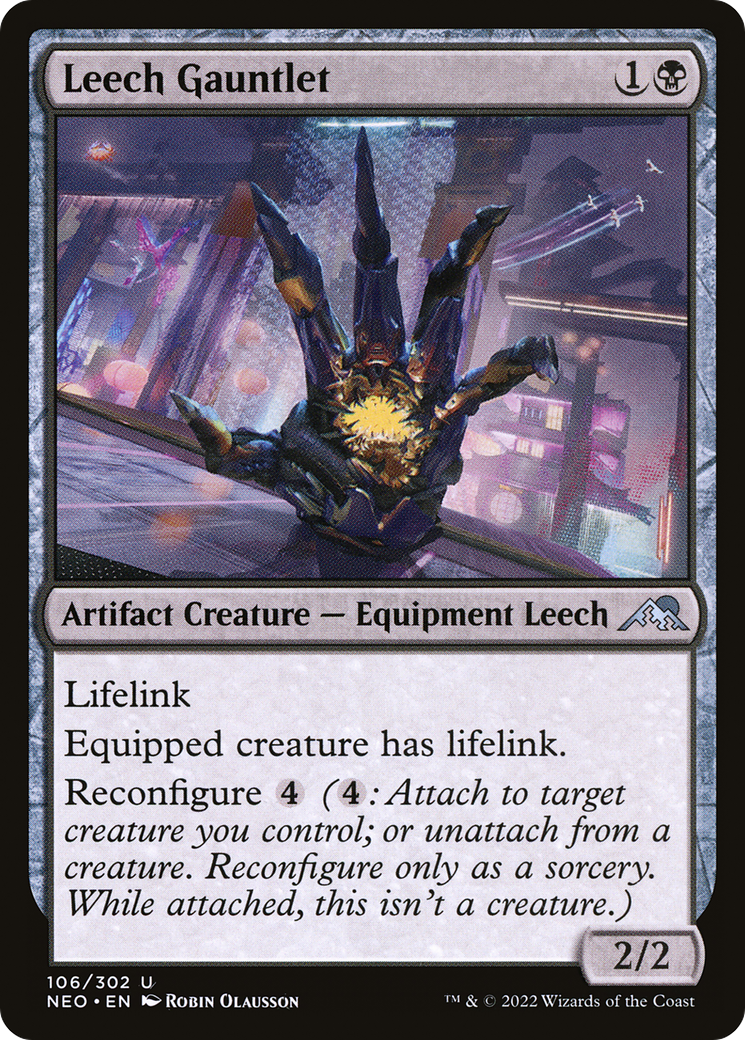 Leech Gauntlet (NEO-106) - Kamigawa: Neon Dynasty Foil