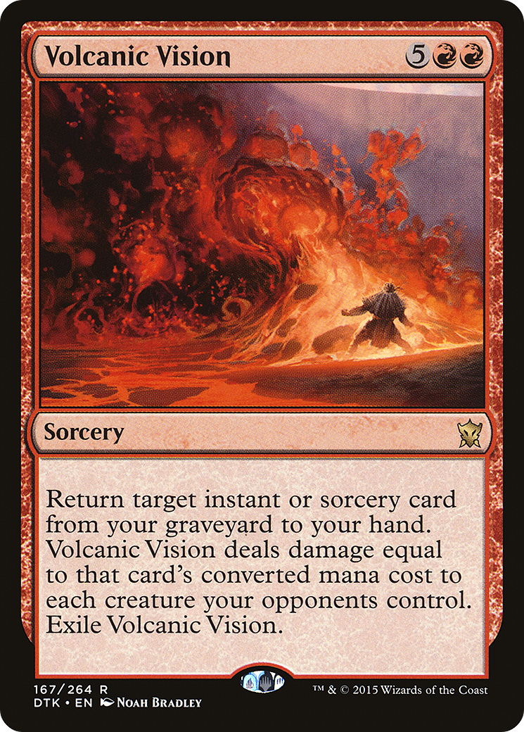 Volcanic Vision (DTK-167) - Dragons of Tarkir