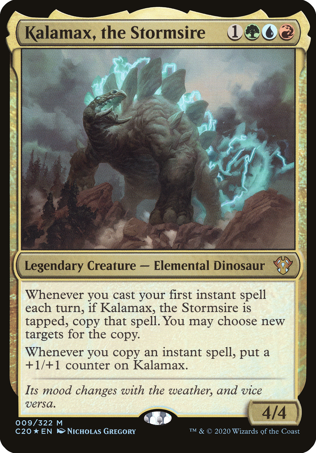 Kalamax, the Stormsire (OC20-009) - Commander 2020 Oversized Foil