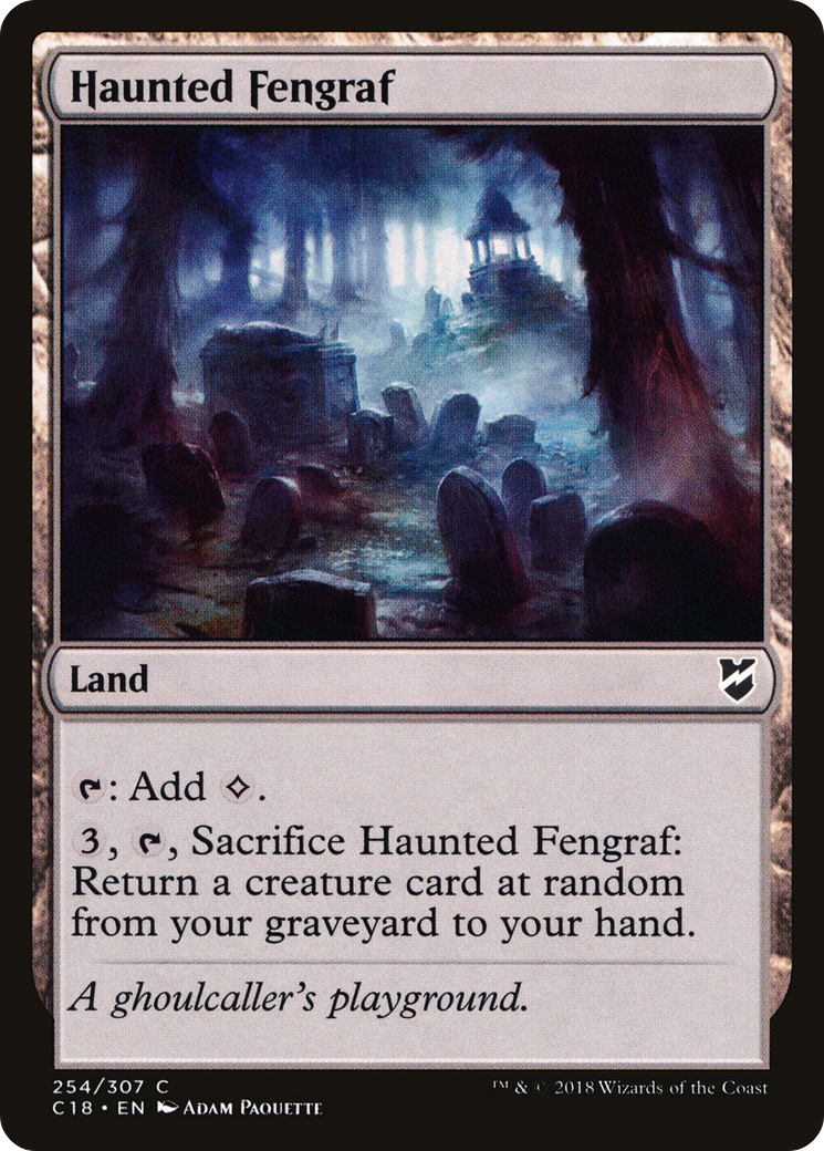 Haunted Fengraf (C18-254) - Commander 2018