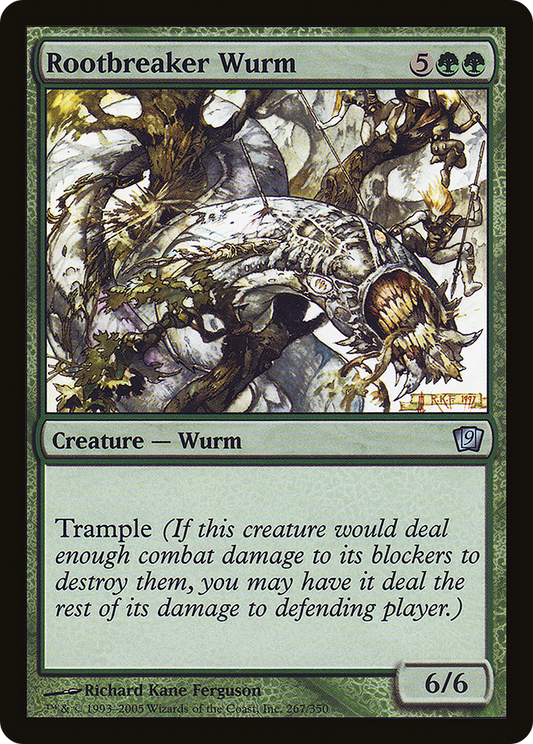 Rootbreaker Wurm (9ED-267★) - Ninth Edition Foil