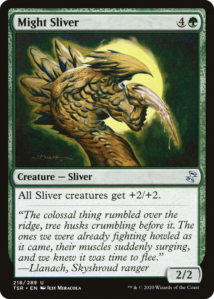 Might Sliver (TSR-218) - Time Spiral Remastered Foil