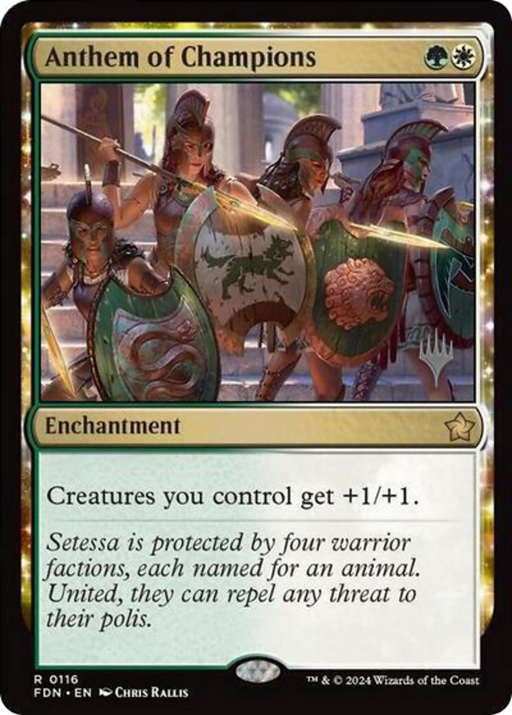 Anthem of Champions (PPDFT-116) - Foundations Promos (Promo Pack)