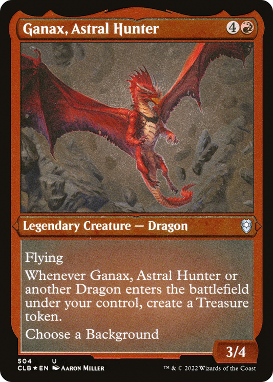 Ganax, Astral Hunter (CLB-504) - Commander Legends: Battle for Baldur's Gate Etched Foil